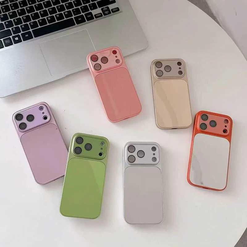 Premium Mirror Style Lens Protection Phone Case - All-Inclusive Design with Enhanced Durability