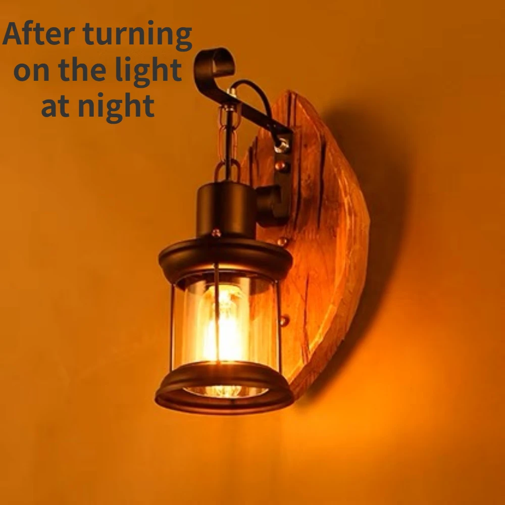 Retro Industrial LED Cage Wall Light Retro Loft Wall Lamps Black Lamp Shade E27 Sconce Lights Modern Indoor Lighting Fixture