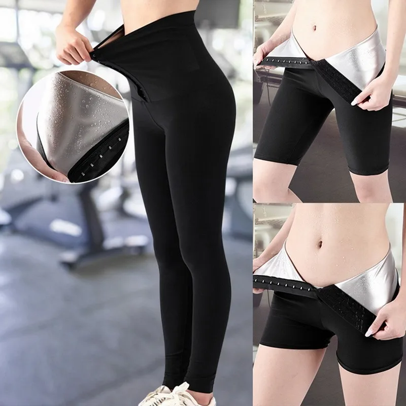 Women Thermo Body Shaper Slimming Pants Silver coating Weight Loss