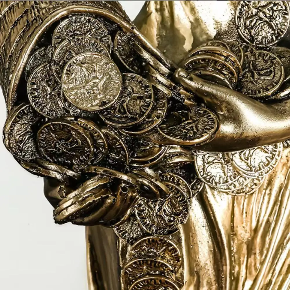 Statue grecque de la Fortune dorée