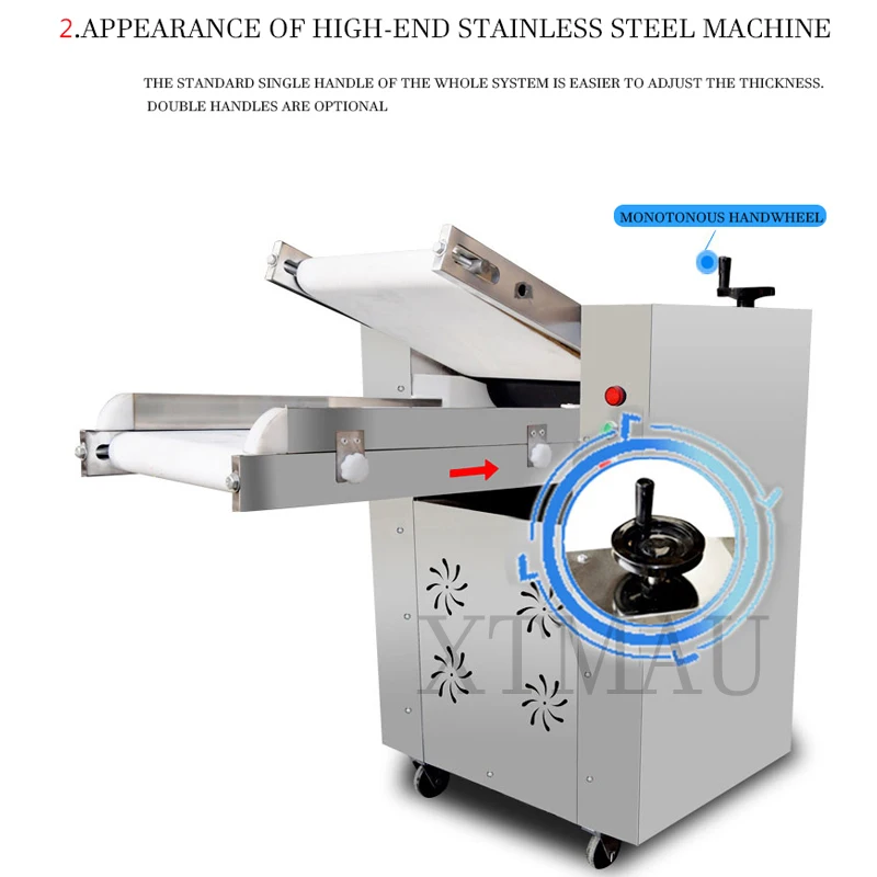 Electric Dough Roller 18 Inch 2 Rolls Commercial Sheeter Press Machine  Stainless Steel Kneader - Food Processors - AliExpress