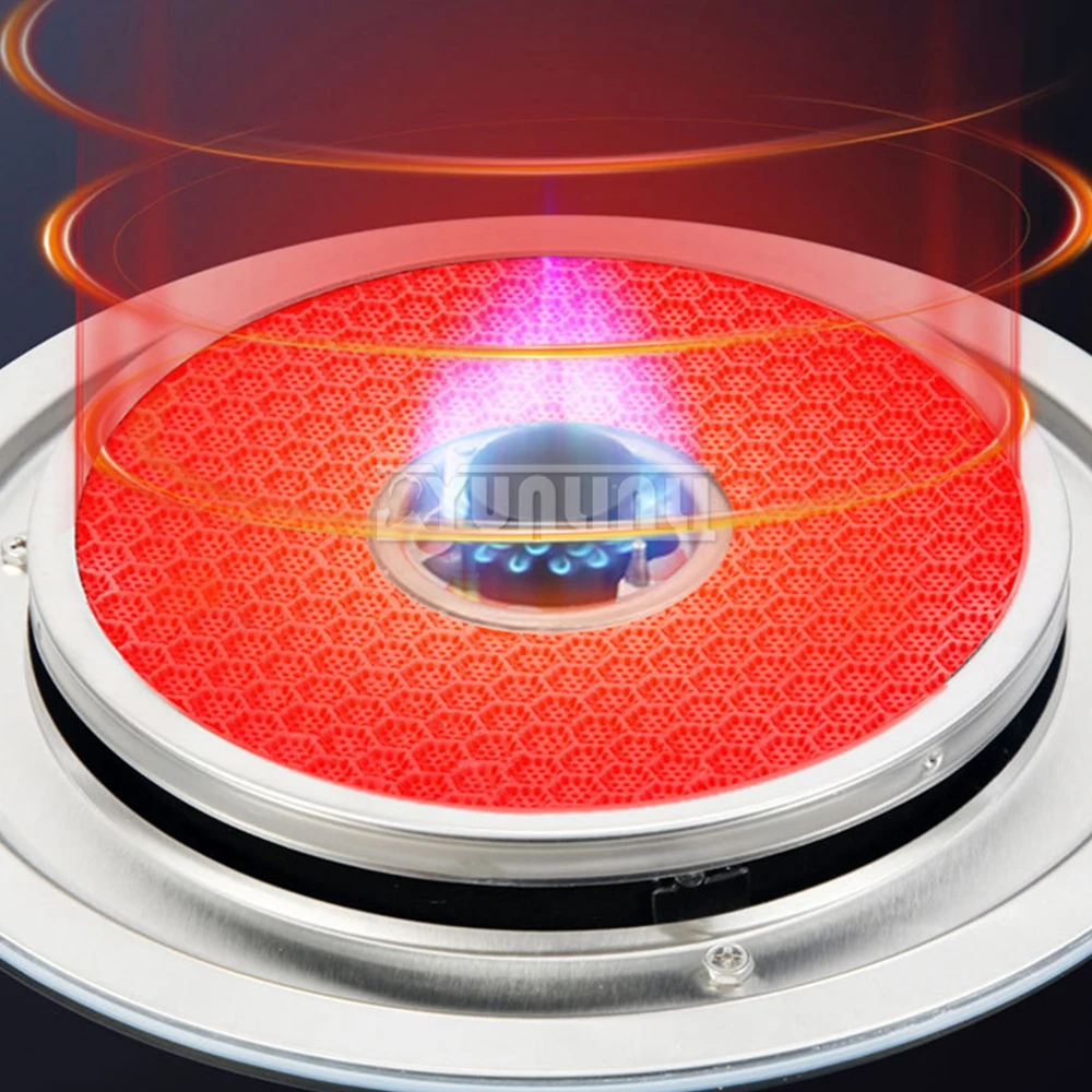 Kitchen Double Embedded Stove Gas Burner Energy-saving