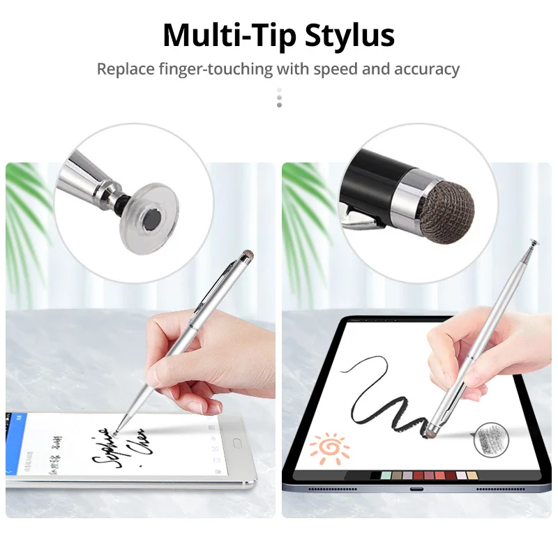 tablet stands GUUGEI Universal 2 In 1 Stylus Pen For Smart phone Tablet Thick Thin Drawing Capacitive Pencil Android Mobile Screen Touch Pen touch pens for ipads