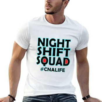 Night shift CNA T-shirt oversizeds kawaii clothes blacks mens workout shirts