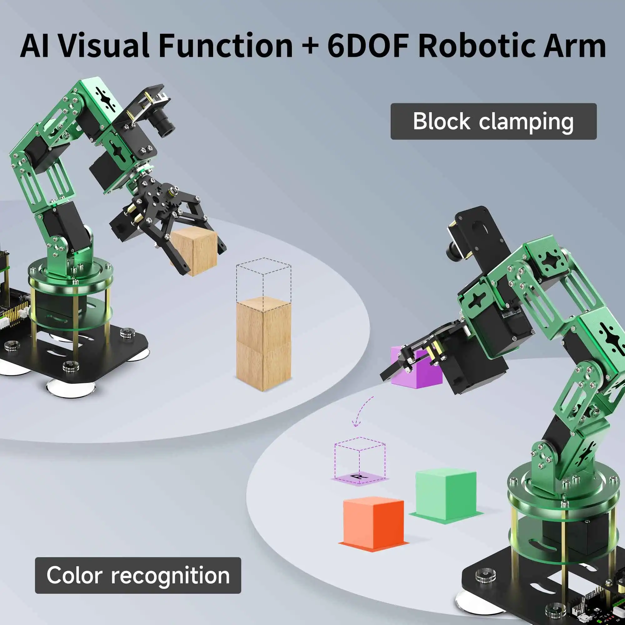 Raspberry Pi 5 Robotic Arm Kit with HD Camera and 6KG 15KG Metal Servo ROS Robot Open Source DIY Electronic Projects for Adults 2