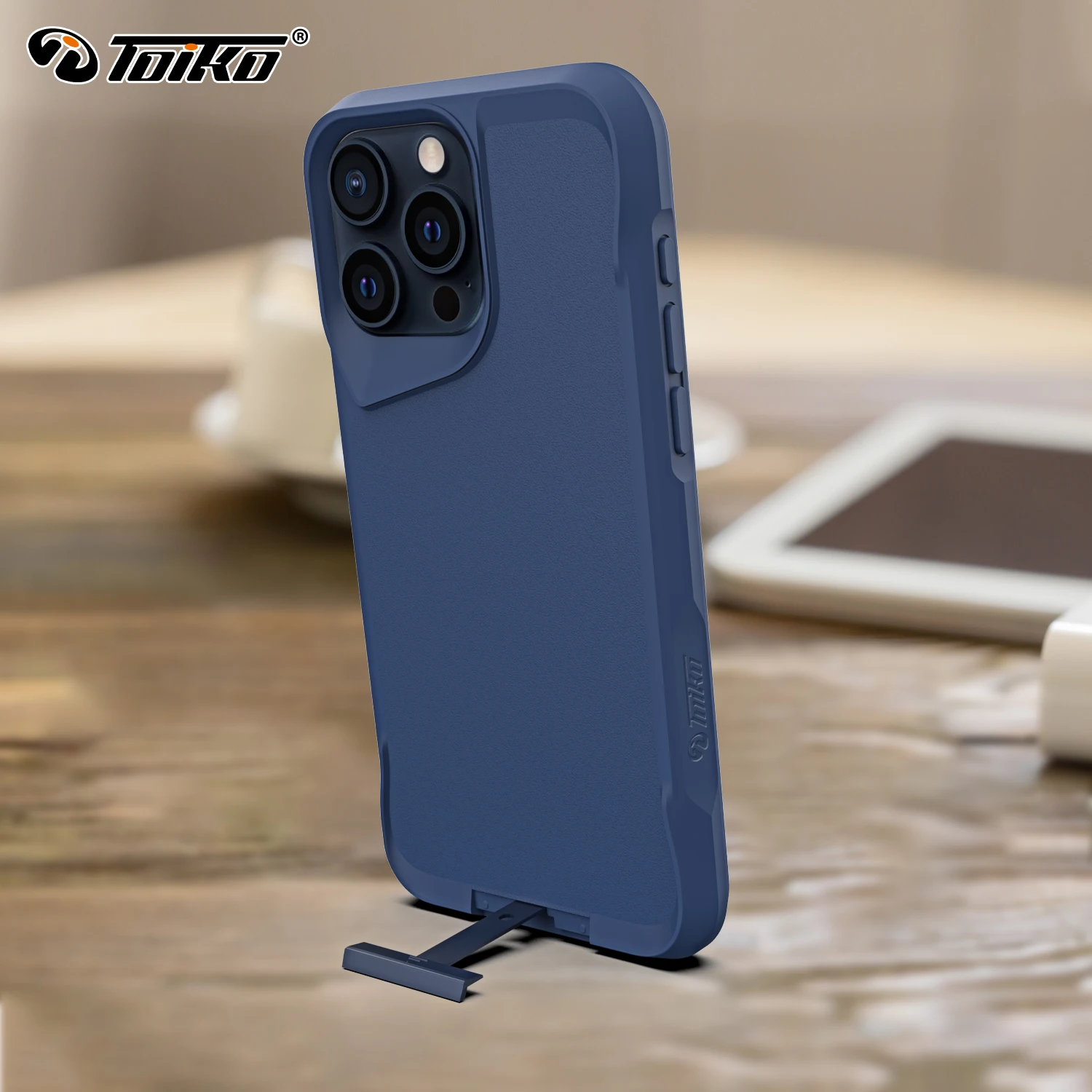 TOIKO Titan Magnetic Kickstand Case for iPhone 15 Pro Max 15 Plus Magsafe Wireless Charge Back Cover Shockproof Protection Armor