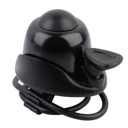 Aluminum Alloy Loud Horn Bicycle Bell with 360° Rotation Adjustment (Black)