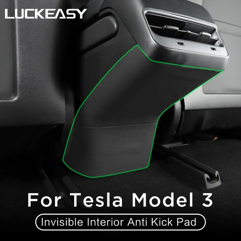 Tapones De Protección Para Riel Del Asiento Trasero Tesla Model 3/Y - Set De 4, Antigolpes, Goma Suave TPE