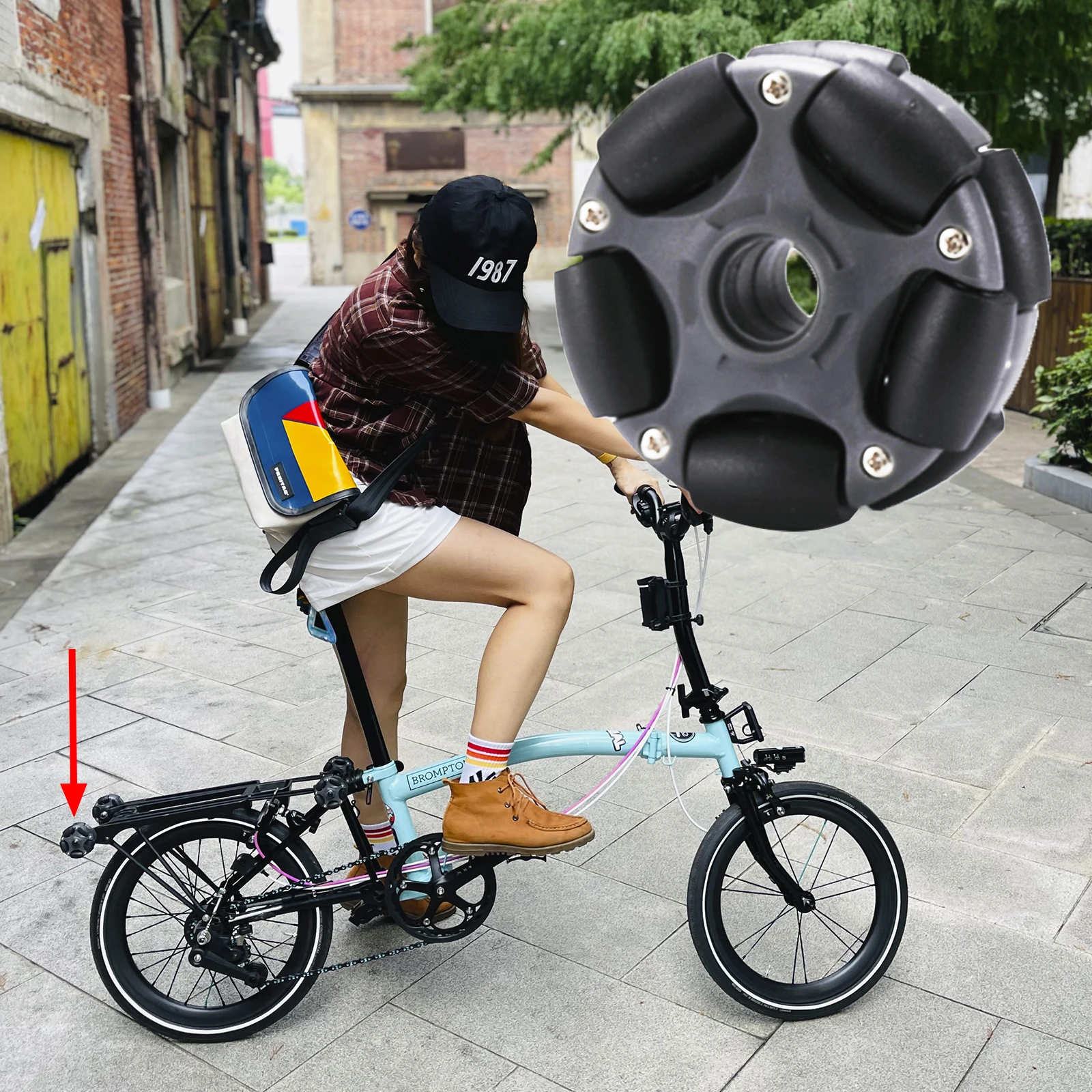 Manhattan schelp auditorium Omni Rack Eenvoudig Wielen 58Mm Voor Brompton Vouwfiets Roller Accessoires  Met Lager M6 * 60Mm Schroeven 10kg Belasting 브롬톤 이지휠 ブロ| | - AliExpress