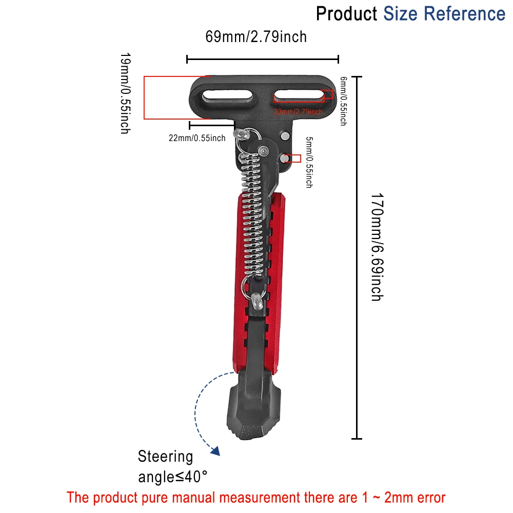 Einstellbare Halterung Seite Parkplatz Fuß Unterstützung Stehen V2.0 Vertikale Montage Ständer Teile Für Elektrische Roller Parkplatz stehen – Detail 7