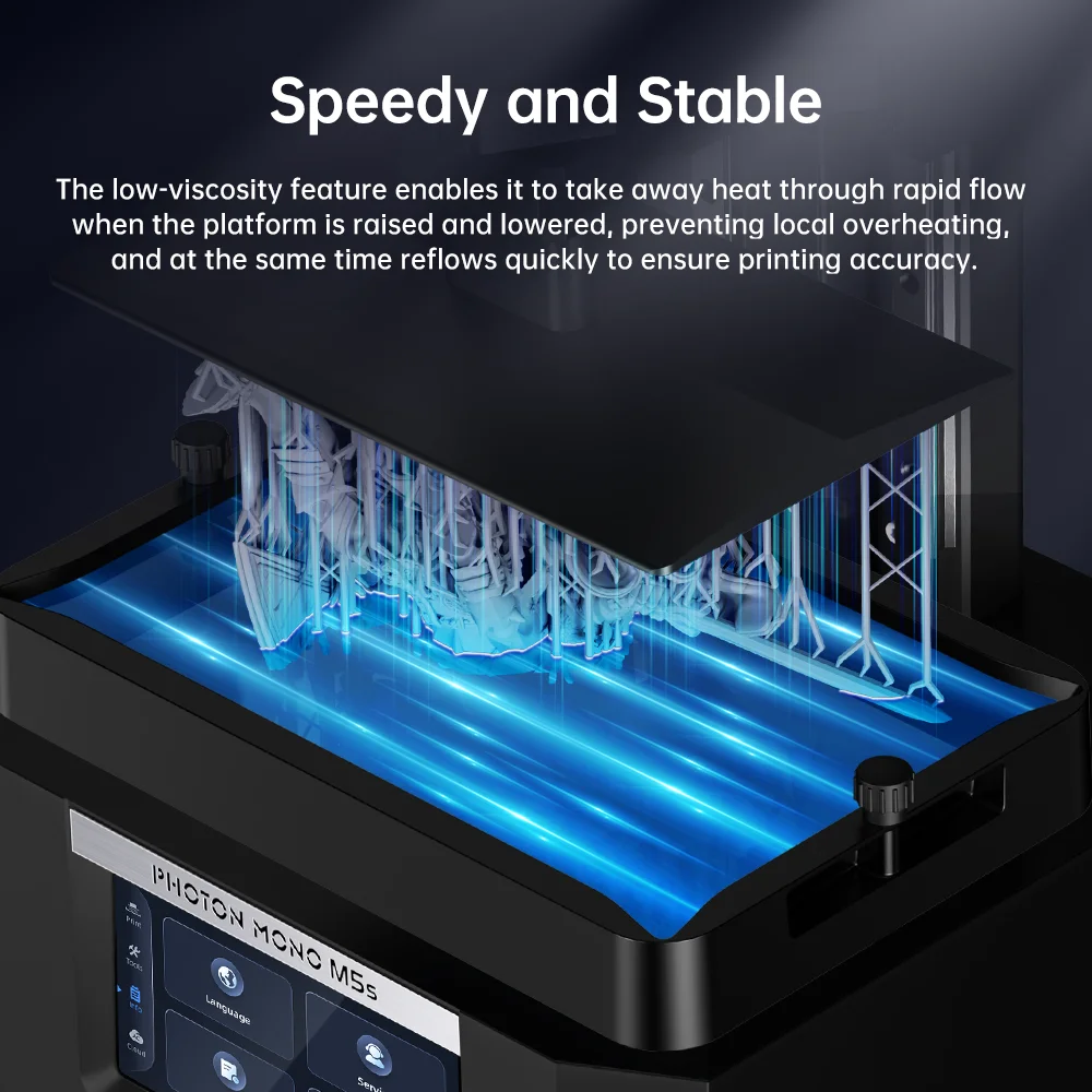 Anycubic Resina de Alta Velocidade Impressora 3d Baixa Viscosidade Impressão Mais Rápida uv Photon Mono M5s Lcd 5x - Imagem 2