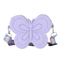 Lovely Bow Children's Silicone Shoulder Bags Cute Butterfly Shape Baby Girls Crossbody Bag Candy Color Kids Small Coin Purse 가방 5