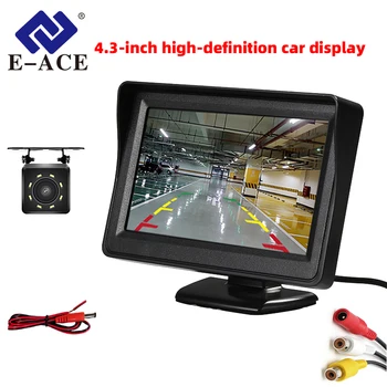 4.3 Polegada instrumento hd desktop display do carro invertendo imagem 12v display opcional desktop ou dobrável display carro dvd