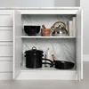 South Shore Myro Kitchen Island, Faux White Marble and White 6