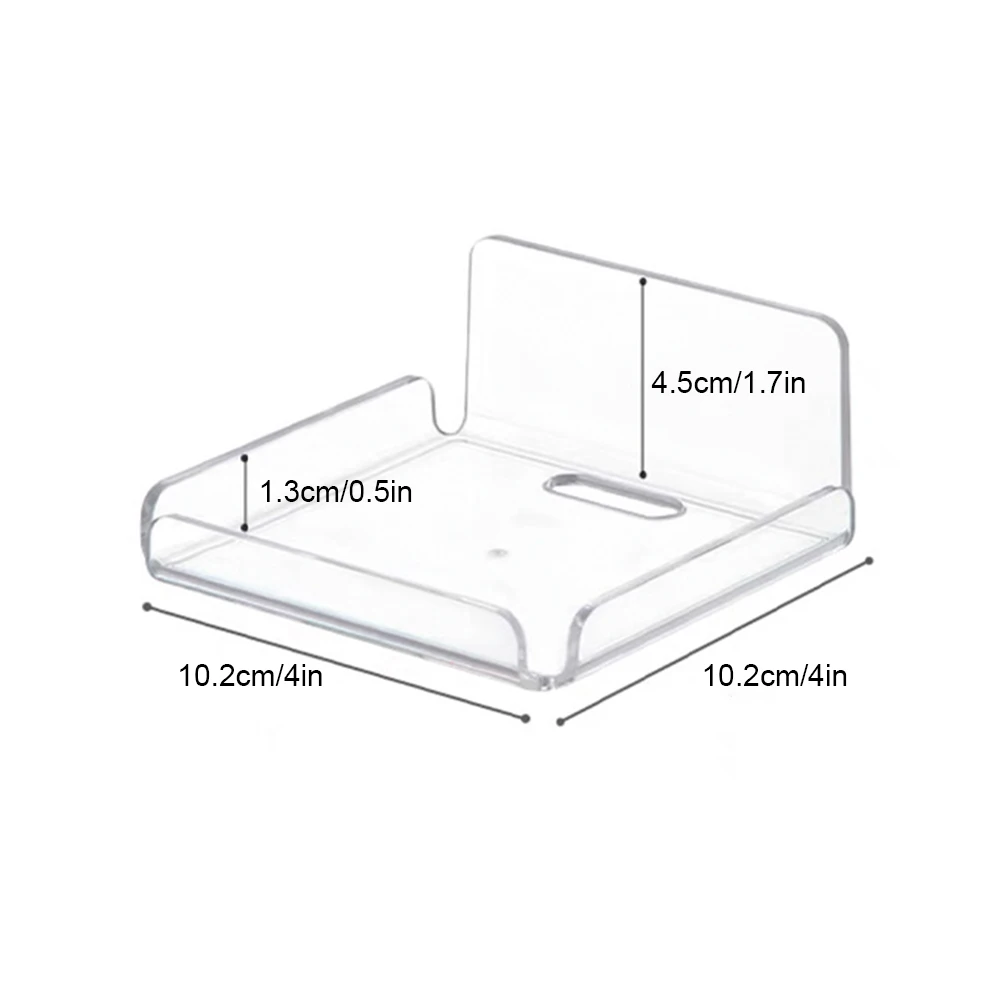 Small Security Camera Wall Mounting Bracket Punch Free Acrylic Storage Rack Versatile Waterproof for Speakers Plants Books Toys 6