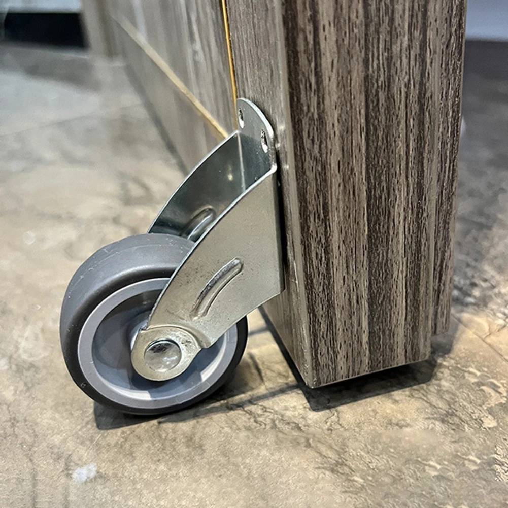 1PC Möbel Caster Seite Montiert Mobile Tür Unterstützung Stille Moving Gate Rollen Haushalt Moving Tool Für Schrank Tür Tische – Detail 8
