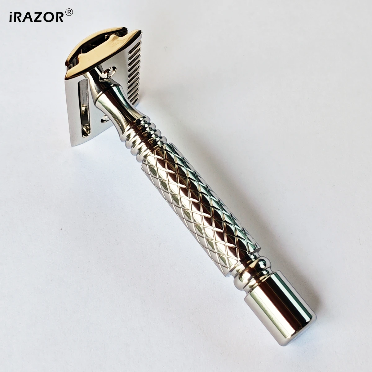 iRAZOR 316 스테인레스 스틸 더블 에지 안전 면도기 CNC 조각 수동 클래식 면도기 남성과 여성을 위한 마일드 스크래쳐 선물