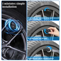TPMS Solar Tire Pressure Sensor Car Tire Pressure Monitoring System with 4 Wheel Internal External Sensors TMPS - Image 6
