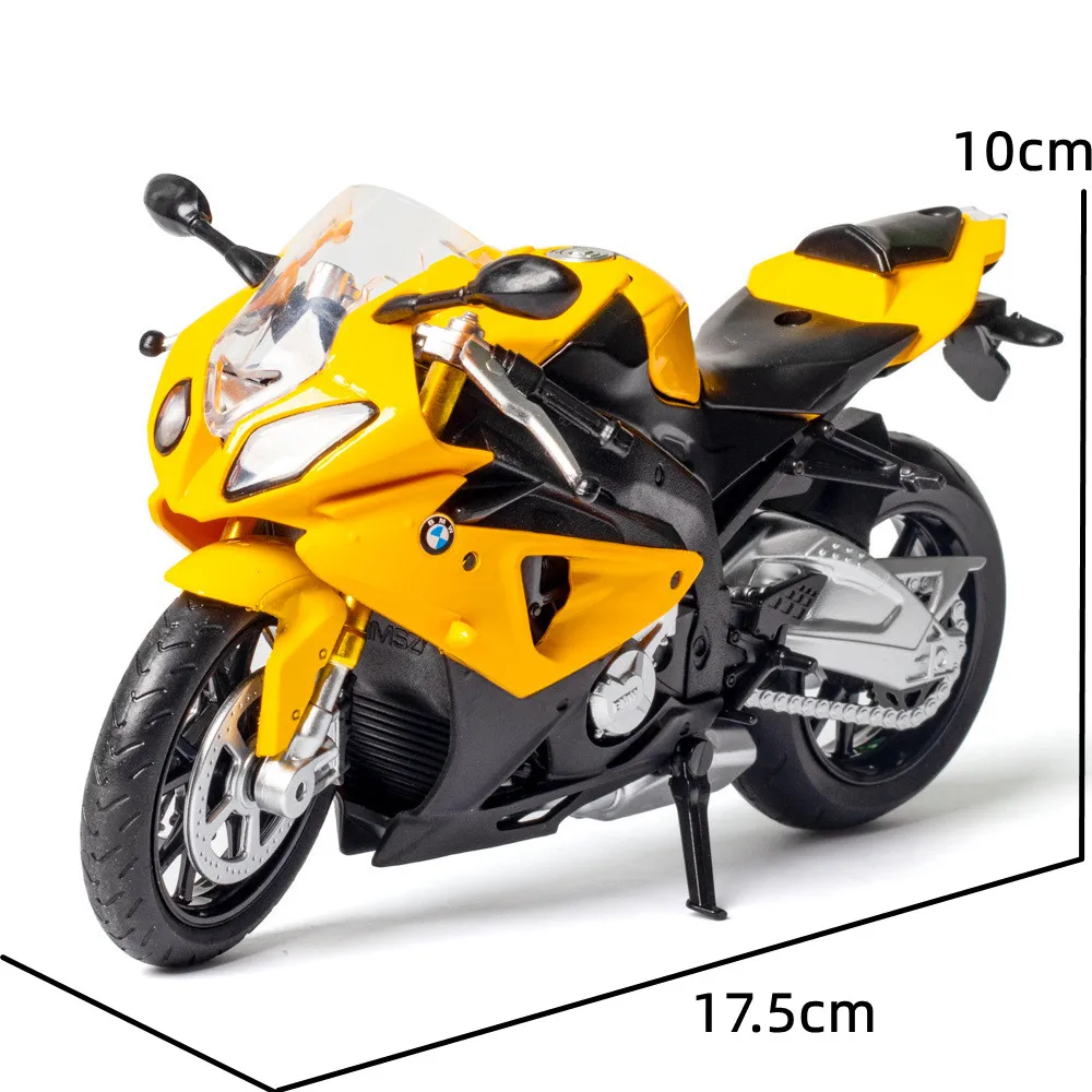 1/12 BMW S1000RR Motorcycle Toy 1:12 RMZ City Diecast Metal Racing Model Super Sport Miniature Collection Gift For Boy Children 5