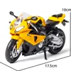 1/12 BMW S1000RR Motorcycle Toy 1:12 RMZ City Diecast Metal Racing Model Super Sport Miniature Collection Gift For Boy Children 5
