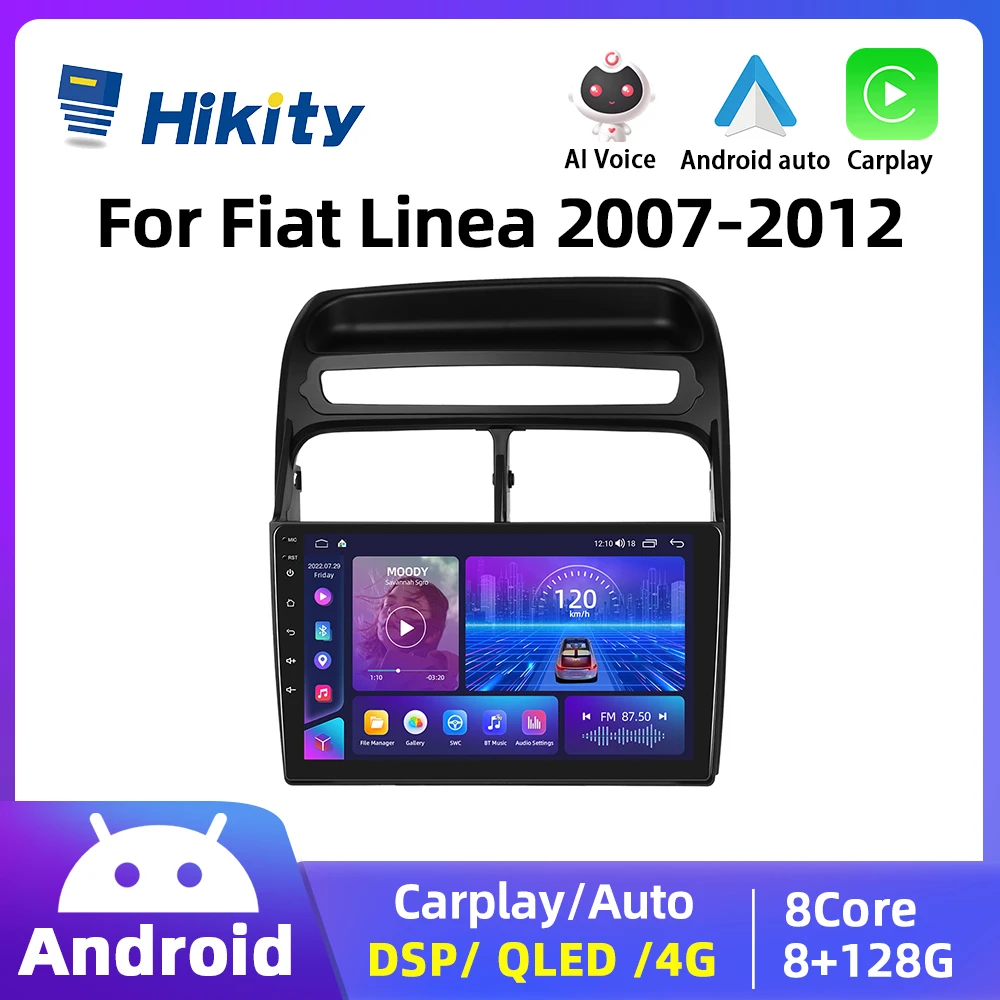 

Hikity Android 2din Car Radio Multimedia Video Player For Fiat Linea 2007-2012 Carplay Autoradio Navigation GPS 4G DSP
