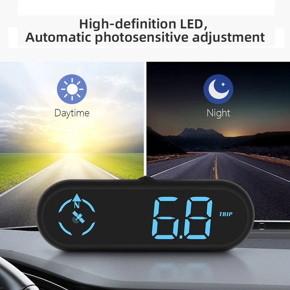LED HUD G9 ӵ GPS ħ  ڵ  ׼,   ÷  ˶ ̴
