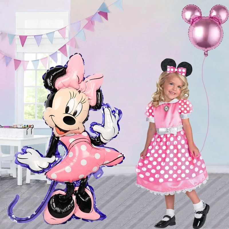 

Kawaii Disney Anime Mickey Minnie Large 3D Balloon Boy Girl's Birthday Cartoon Theme Party Decoration Children's Toy Gifts
