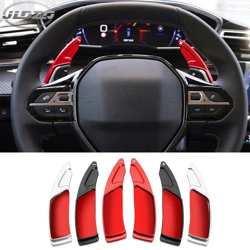 Trim Di Estensione Del Cambio A Pale Del Cambio Del Volante In Alluminio Per Peugeot 508 2008 3008 5008 Gt 2017-2023