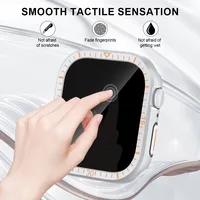 Verre trempé + couvercle pour boîtier de montre Apple 46mm 42mm 45mm 44mm 41mm 40mm protecteur d'écran pour iWatch série 10 9 8 7 SE 6 5 4 3