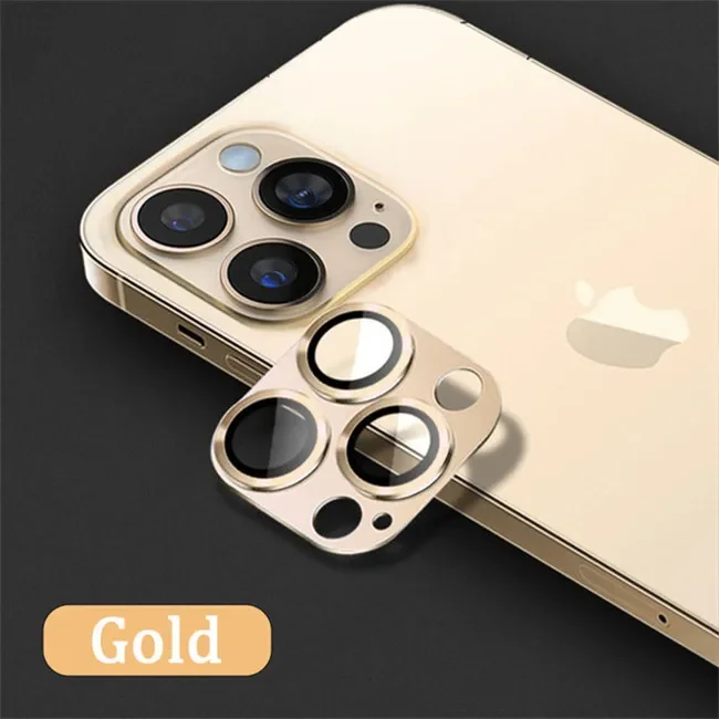 Premium Metal Ring Camera Lens Protector Case - Durable Back Cover Accessory