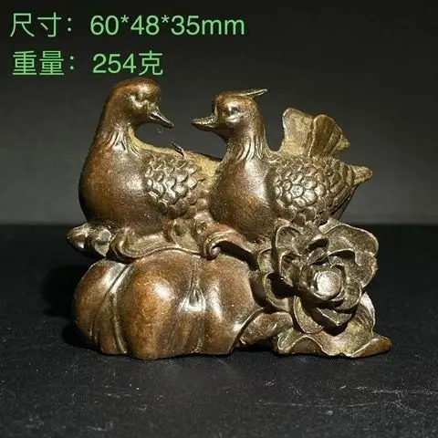 

Удобные старые медные украшения в форме утки-мандарина и красивые подарки, украшение для дома, спальни