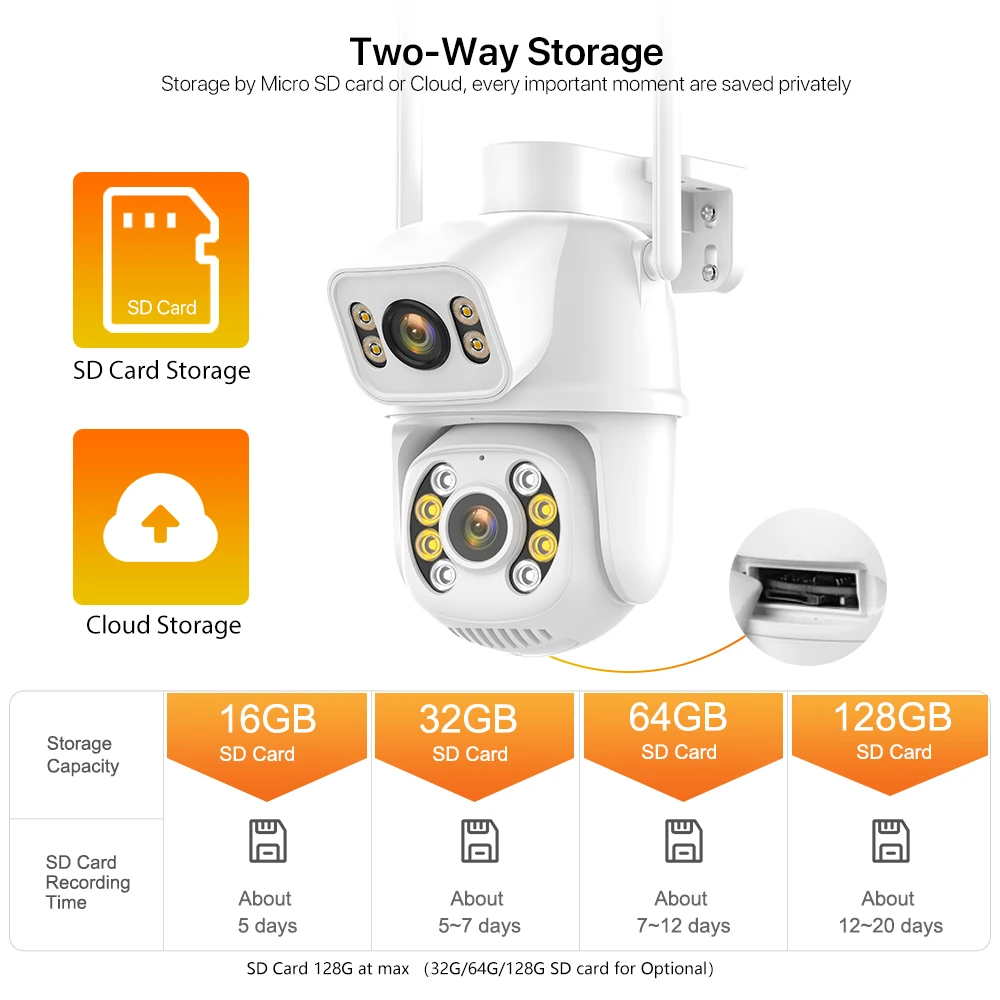 8MP 4K Wifi IP Camera Outdoor H.265 4MP Wireless PTZ Camera WiFi CCTV Security 1080P AI Tracking Video Surveillance iCsee ip camera wifi camera surveillance camera wifi ip camera