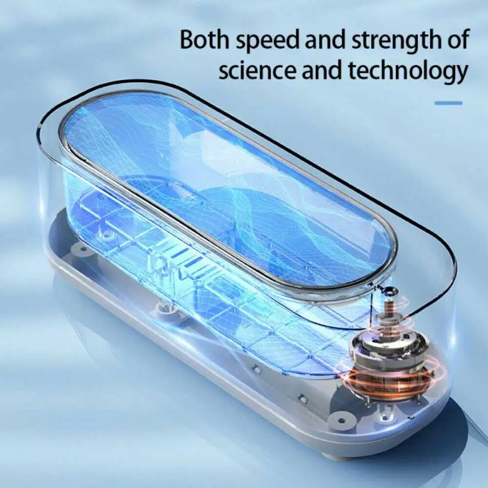 Portable Ultrasonic Cleaning Machine Jewelry Washing Tools Ultrasound Watch Ring Necklaces Glasses Quickly Clean Stains