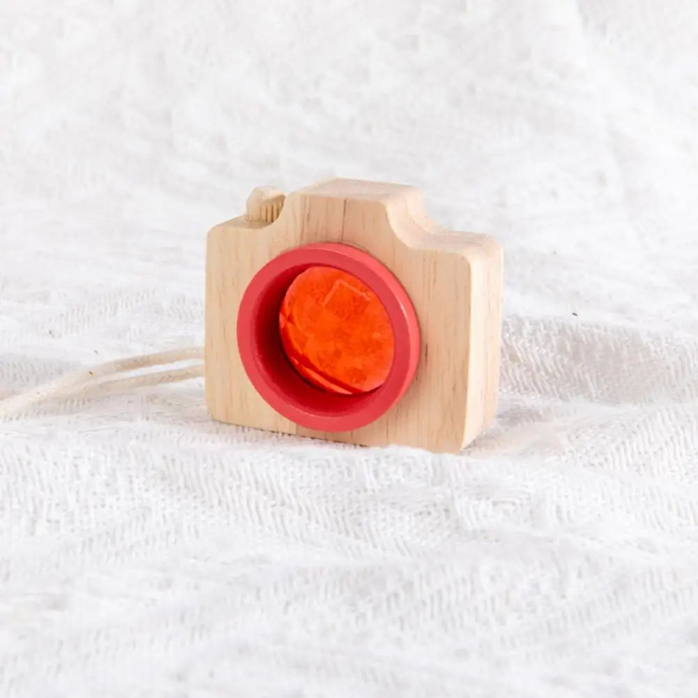 Kids Camera Toy Small Kaleidoscope Toy Smooth Edge Entertainment Parent-child Interactive Wooden Camera Kaleidoscope children toys kaleidoscope toy