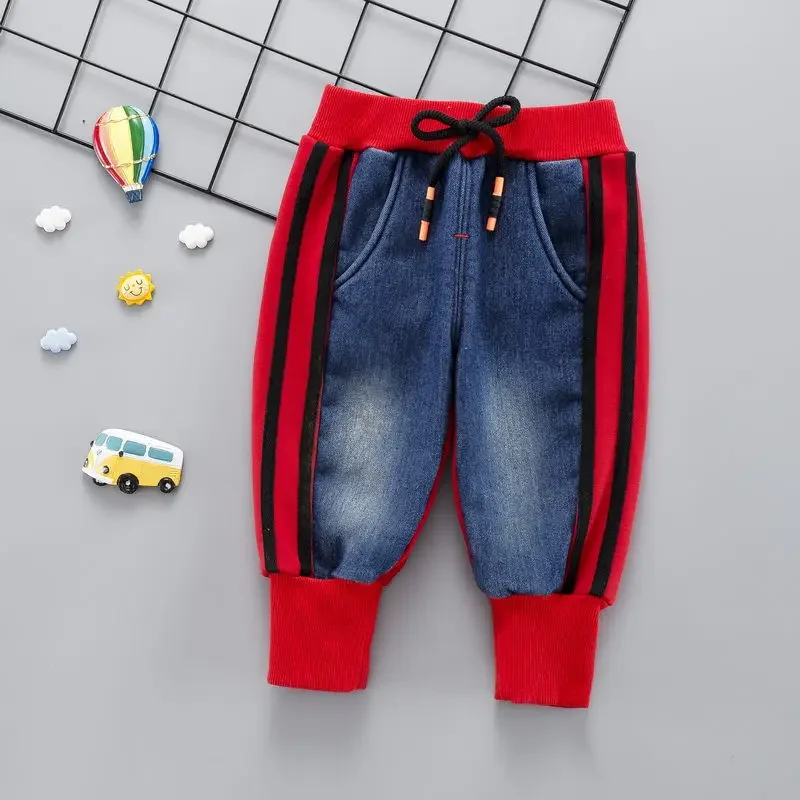 Brand Kids Cartoon Trousers Pant fashion girls and boys hole jeans kids fashion denim pants jean infant clothing kids denim jeans