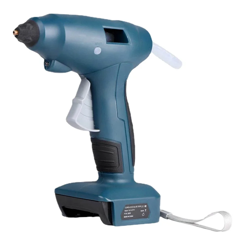 

Hot Melt Glue Gun 60W Electric Cordless 14.4-20V For Makita/Bosch/DEWALT/Milwaukee M&18 18V Li-ion Battery Home DIY Repair Tool