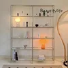 Embroidery steel glass jewelry shoe bag shelf storage rack medieval multi-layer floor display rack simple metal buyer store 3