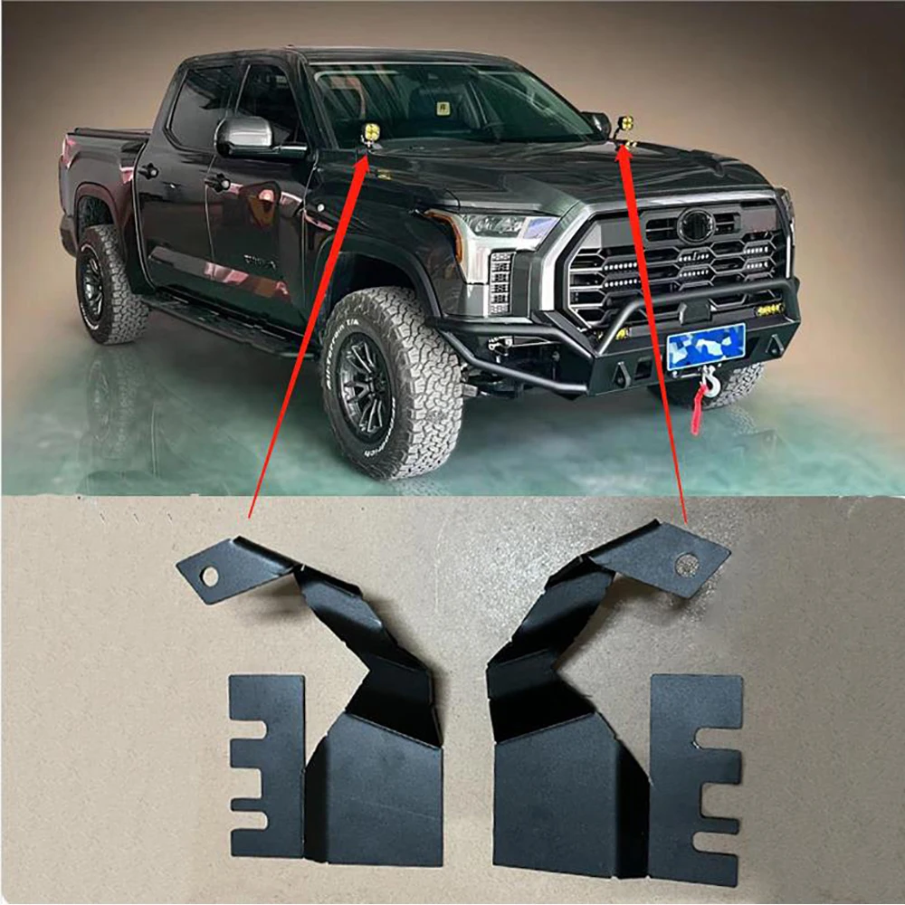 

A-Pillar Mounting Brackets Steel for Front Hood Cornor LED Work Lights Fit For For Toyota Tundra 2022(1 Pair)