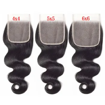 4x4 5x5 Body Wave Closure 6x6 Human Hair Lace Frontal Closure For Women Hair Extensions Swiss Lace Brazilian Human Hair 1