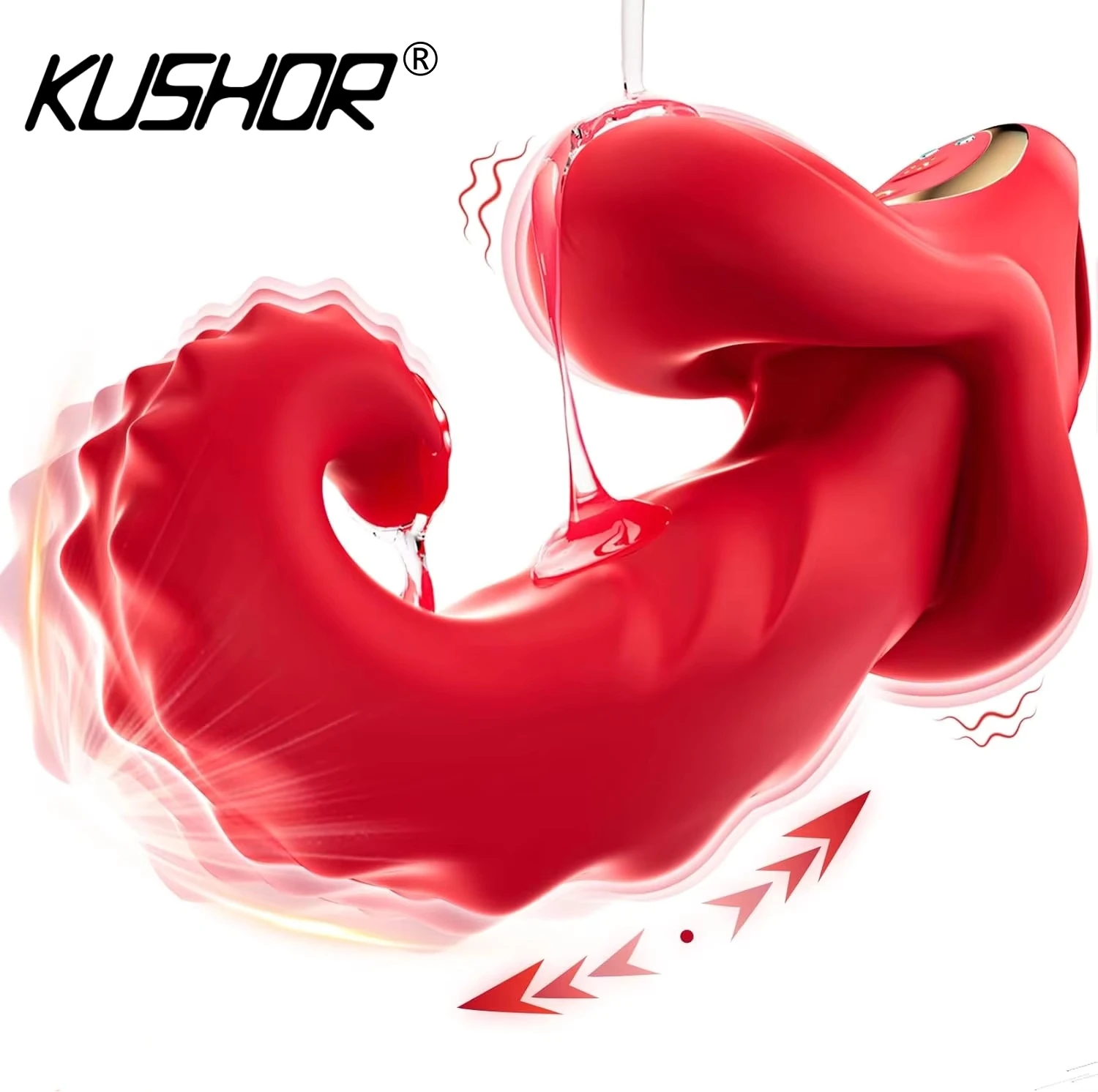 Stoßen Lecken Zunge Vibrator für Frauen G-punkt Klitoris Stimulator Weibliche Masturbation Nippel Vagina Massager Erwachsene Sex Spielzeug