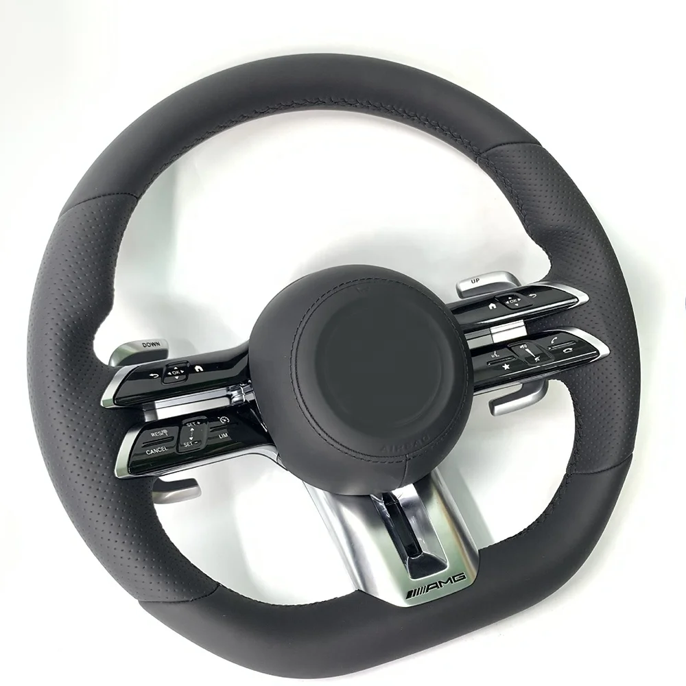 

Car Steering Wheel Old to New For Mercedes Benz A class C E GLA GLC GLB GLE Smart Control Carbon Fiber auto parts