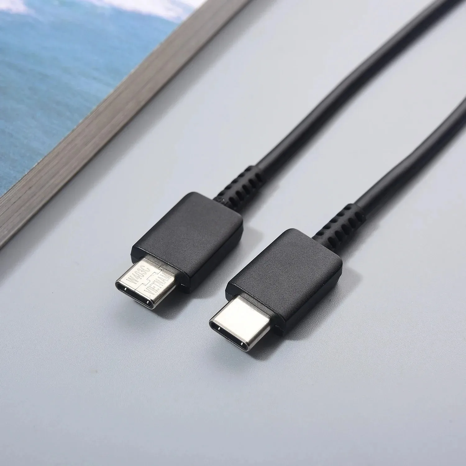 삼성 3A PD USB 케이블 25W 45W 타입 C to 타입 C 고속 충전 케이블 갤럭시 S24 S23 S22 노트 20 울트라 플러스 S21 S20 FE용