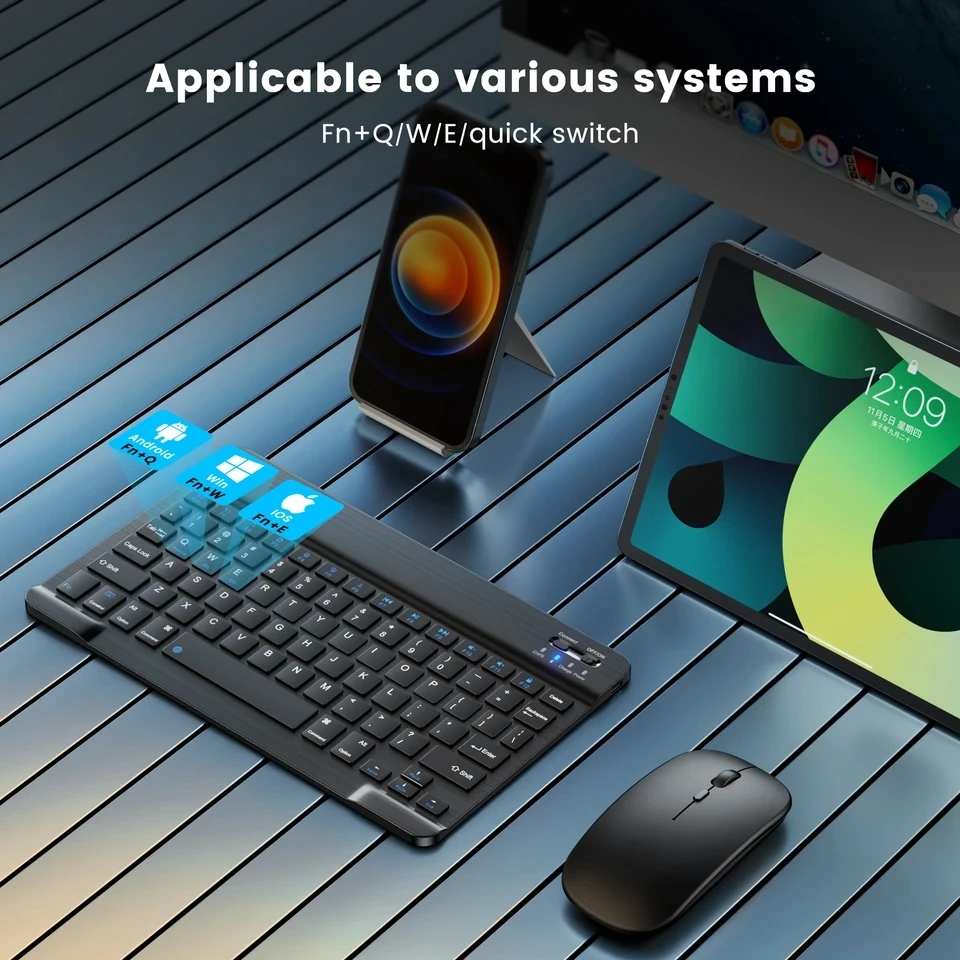 Mini Wireless Bluetooth Keyboard Set 3