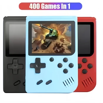 Console di gioco retrò da 3,0 pollici con 400 giochi integrati, mini dispositivo di gioco portatile portatile, regalo di Natale per bambini e adulti