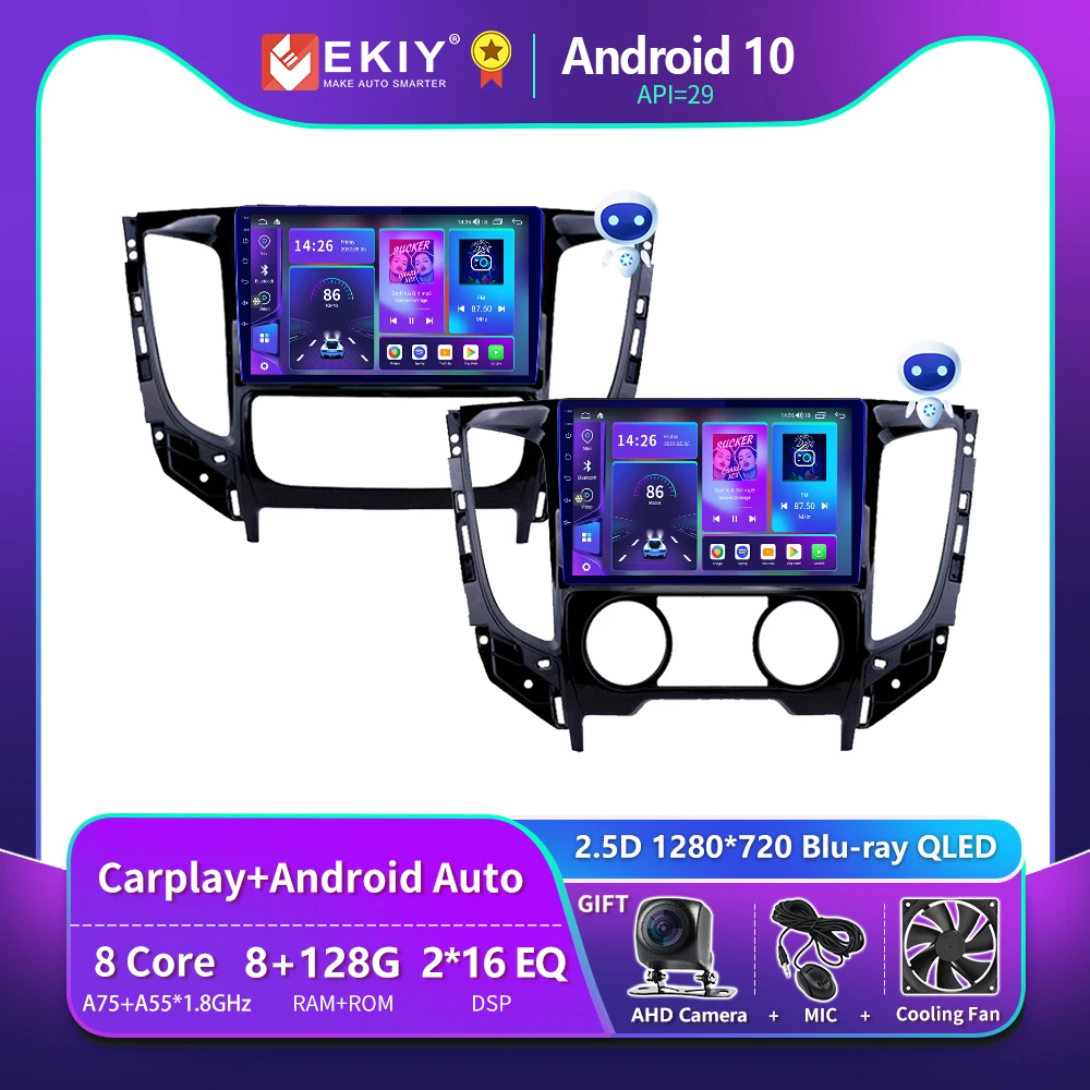 Ekiey カーマルチメディアシステムt900 ラジオ付きgpsナビゲーター テープレコーダー ステレオ 自動 Carplay 2dinなし 三菱車用 5 15 19 車用マルチメディアプレーヤー Aliexpress