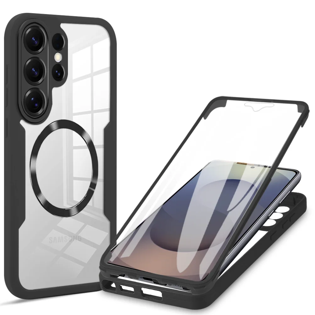 360° Full Body Shockproof Clear Case with Soft Bumper