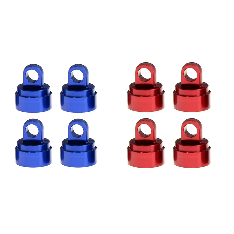 

4PCS Machined Alloy Shock Caps Shock Bladder Bottoms Washers Pivot Balls For Traxxas Slash 2WD 4WD Durable Easy To Use