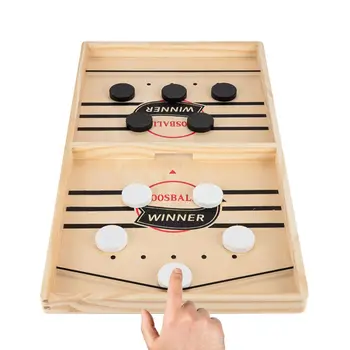 Wooden Billiard Board Game Foosball Winner Games Table Hockey Game Catapult Chess Parent-child Interactive Fun Competitive Toy 1