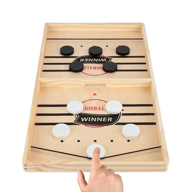 Wooden Billiard Board Game Foosball Winner Games Table Hockey Game Catapult Chess Parent-child Interactive Fun Competitive Toy 1