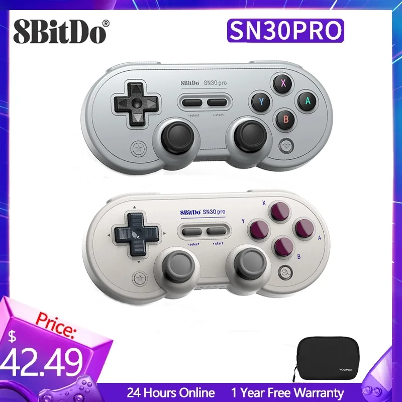 

8BitDo SF30 Pro SN30 Pro Wireless Gamepad Bluetooth Controller Joystick for Nintendo Switch OLED Windows Android macOS Steam